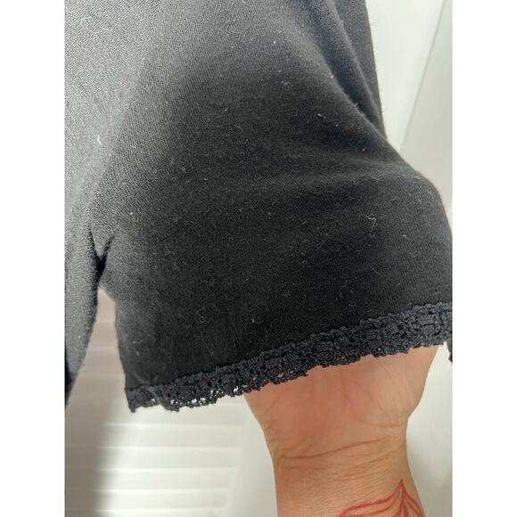 Betsey Johnson retro-inspired black midi dress, 2000's does 40's-Size S - Picture 7 of 16